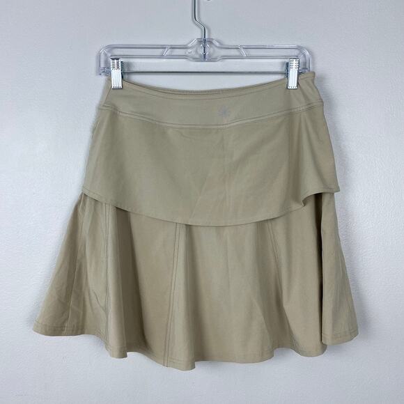 Athleta Wherever Skort Tan Tennis Skirt Utility Coquette‎ Hiker Gorpcore Size 2 - Picture 4 of 7